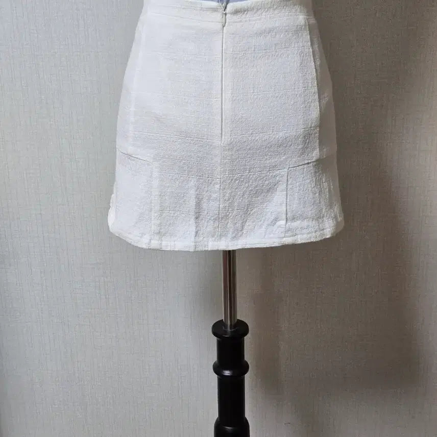 [BUNJANG] CATWALK White Spandex Mini Skirt / 캣워크 : 화이트 스판 미니 스커트