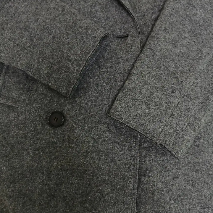 [BUNJANG] Tomboy Double Breasted Coat Gray / 톰보이 더블 브레스트 코트 회색