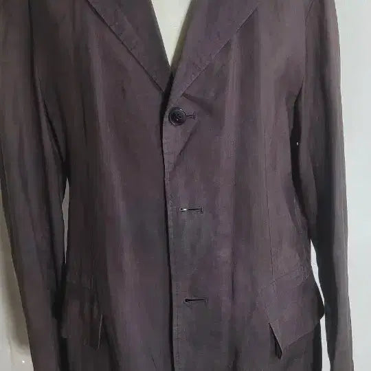 [BUNJANG] Brown Linen Jacket / 브라운 린넨 ,여성자켓