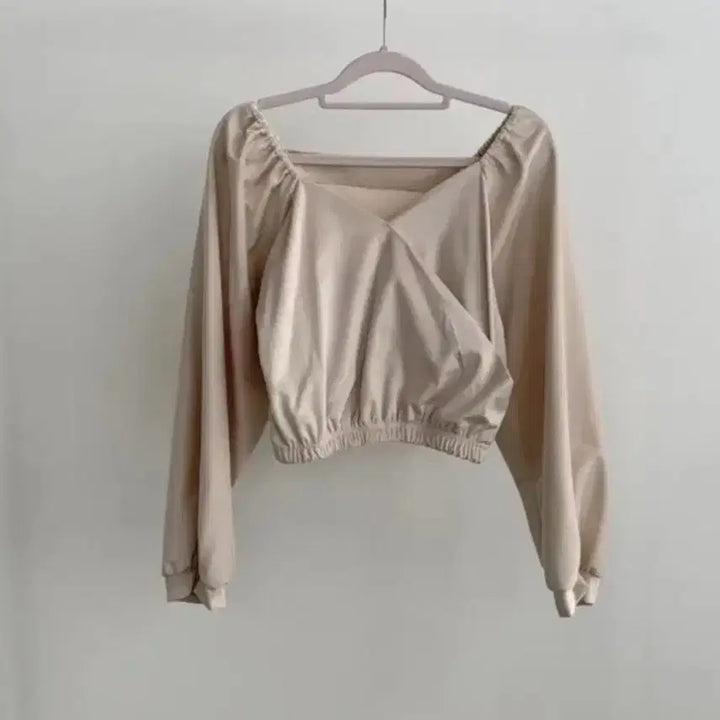 [BUNJANG] Off-Shoulder Puff Blouse Ivory New / 오프숄더 퍼프 블라우스 아이보리 새상품