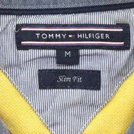 [BUNJANG] Tommy Hilfiger Polo Shirt - Yellow - Men's Top / I6599 타미힐피거 카라넥 반팔티 M 구제모은