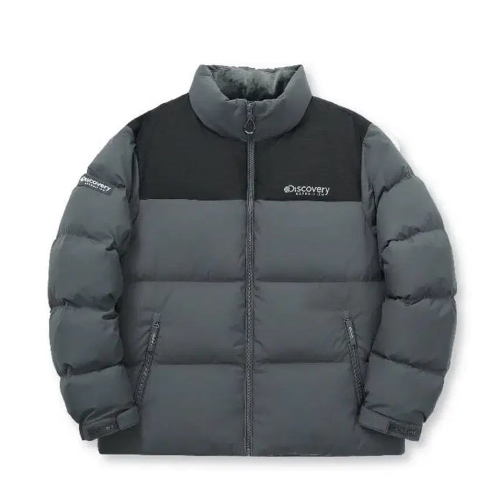 [BUNJANG] Discovery Short Padded Jacket Pattern Gray 100 / 디스커버리 숏패딩 패턴그레이색 100사이즈 팝니다