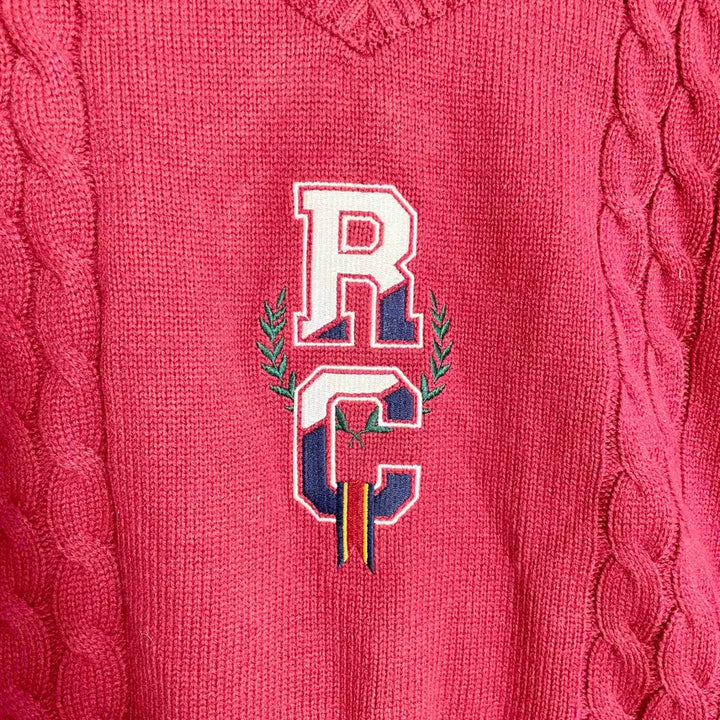 [BUNJANG] Romantic Crown RC V-Neck Knit XL / D2 로맨틱크라운 RC V넥 니트 XL사이즈