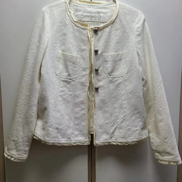 [BUNJANG] SJSJ Ivory Tweed Jacket / SJ SJ 아이보리 트위드 자켓