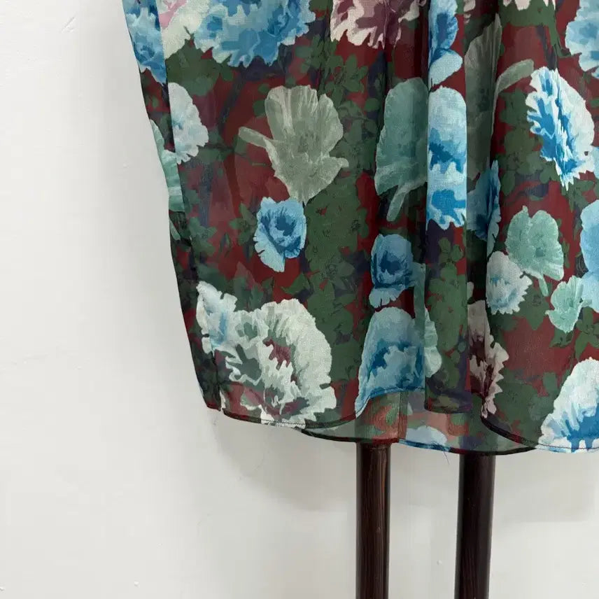 [BUNJANG] MICHAA Floral Chiffon Blouse / 정품 미샤 MICHAA 플라워 쉬폰 블라우스