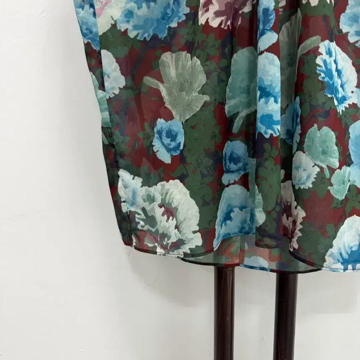 [BUNJANG] MICHAA Floral Chiffon Blouse / 정품 미샤 MICHAA 플라워 쉬폰 블라우스