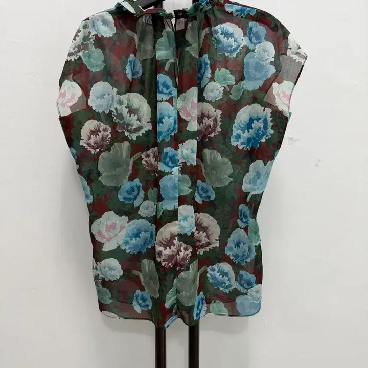 [BUNJANG] MICHAA Floral Chiffon Blouse / 정품 미샤 MICHAA 플라워 쉬폰 블라우스