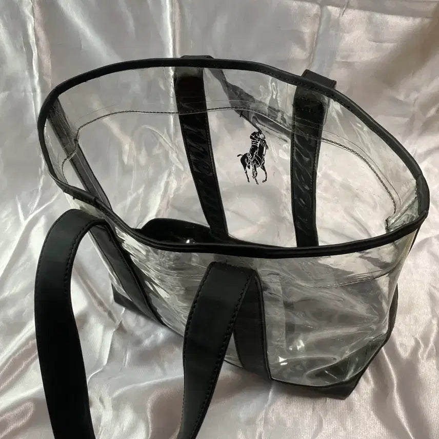 [BUNJANG] Ralph Lauren Transparent Tote Bag / 랄프로렌 투명 토트백