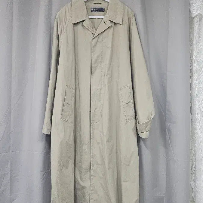 [BUNJANG] Polo Ralph Lauren Beige Long Coat / 폴로 랄프로렌 베이지색 롱 코트