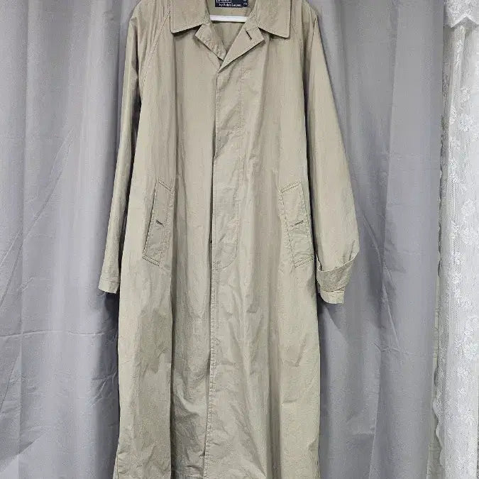 [BUNJANG] Polo Ralph Lauren Beige Long Coat / 폴로 랄프로렌 베이지색 롱 코트