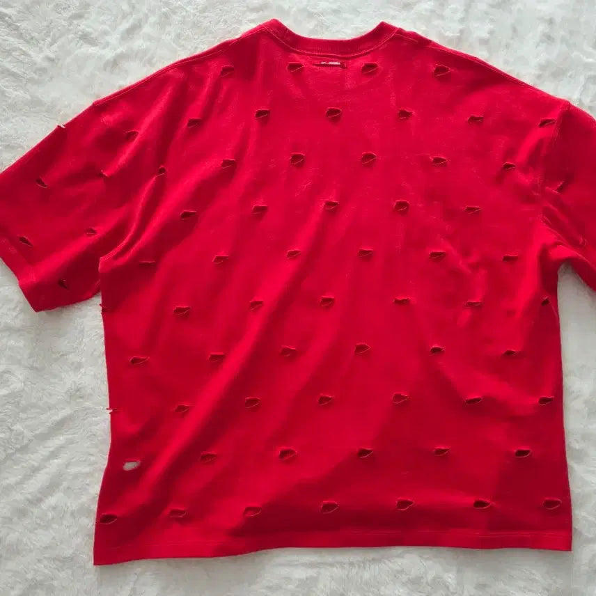 [BUNJANG] Nike Jacquemus Collaboration Red T-shirt / 나이키 자크뮈스 콜라보 반팔 긴바지 셋업 유럽사이즈 M