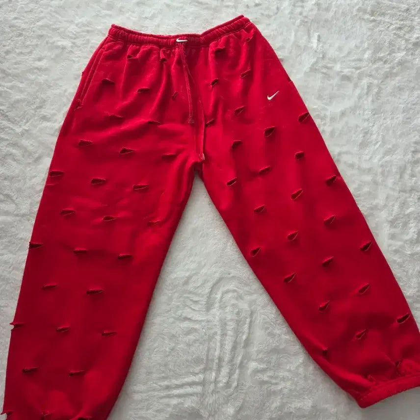 [BUNJANG] Nike Jacquemus Collaboration Red T-shirt / 나이키 자크뮈스 콜라보 반팔 긴바지 셋업 유럽사이즈 M