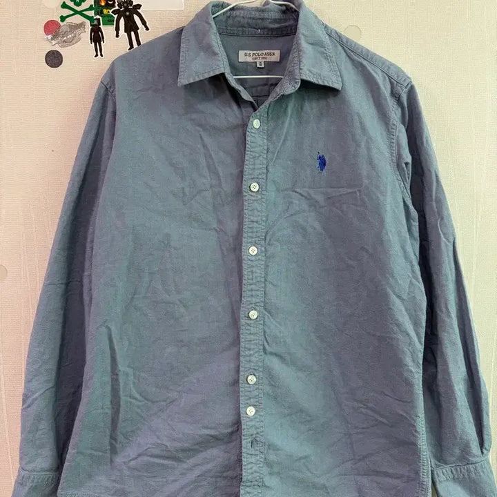[BUNJANG] U.S. Polo Assn. Sky Blue Shirt M / U.S. 폴로 어슨 하늘색 남방 M