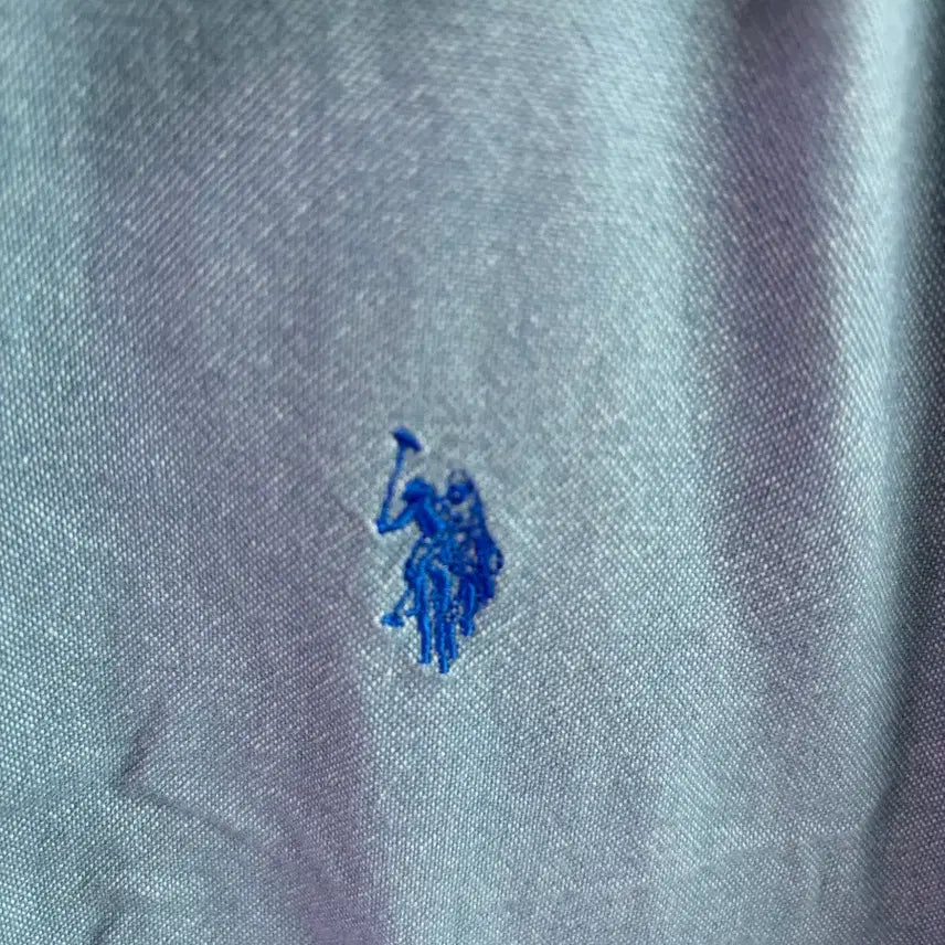 [BUNJANG] U.S. Polo Assn. Sky Blue Shirt M / U.S. 폴로 어슨 하늘색 남방 M