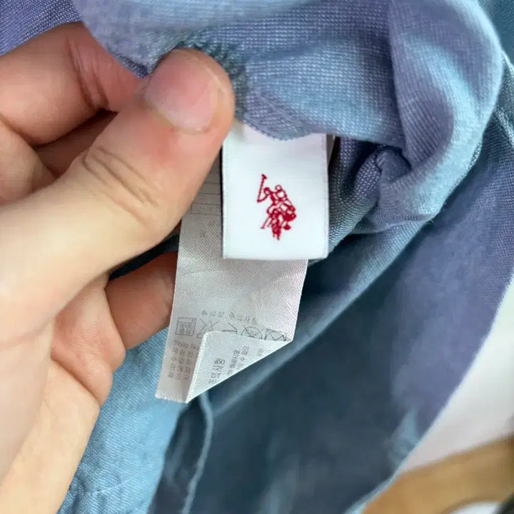 [BUNJANG] U.S. Polo Assn. Sky Blue Shirt M / U.S. 폴로 어슨 하늘색 남방 M