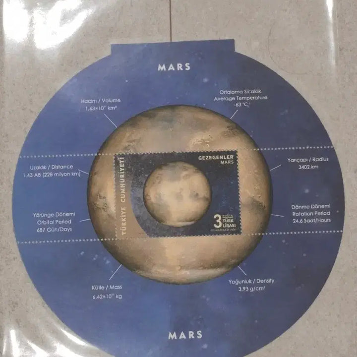[BUNJANG] Turkish Space Mystery Stamp Set / (3관/A11) 2020년 터키 우주의신비 발행우표(E1)저렴