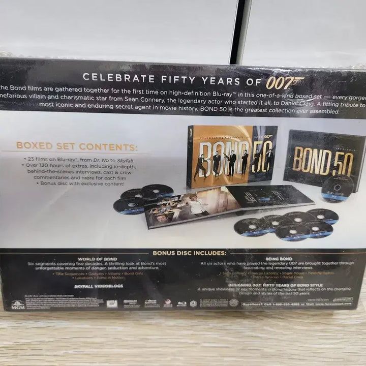 [BUNJANG] 007 Bond 50 Blu-ray 23-Disc Limited Edition (Sealed) / 007 BOND 50 블루레이 23-Disc 한정판 (미개봉)