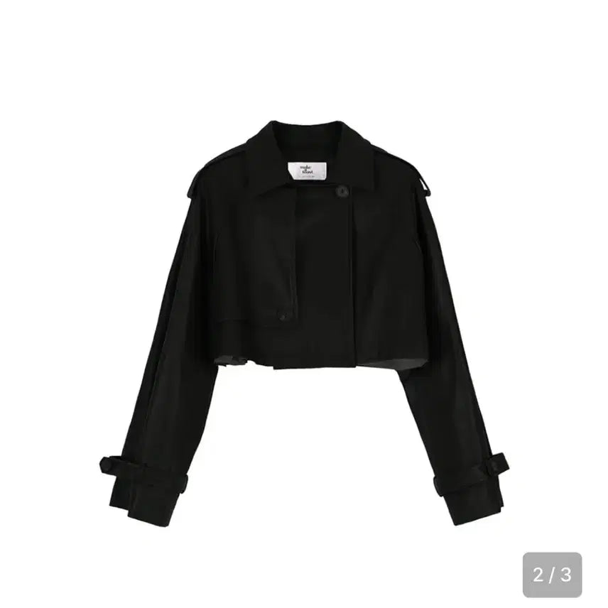 [BUNJANG] Make a Toast Vegan Leather Cropped Jacket / 메이크어토스트 크롭 비건 레더 자켓