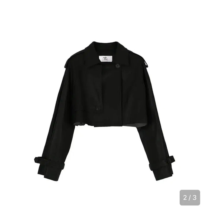 [BUNJANG] Make a Toast Vegan Leather Cropped Jacket / 메이크어토스트 크롭 비건 레더 자켓