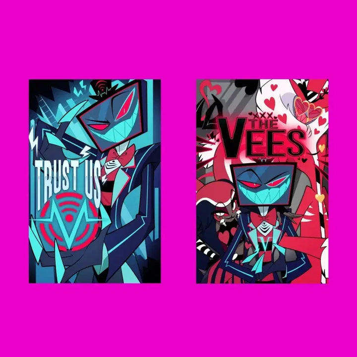 [BUNJANG] Hazbin Hotel Vox Poster Bundle Set / 해즈빈호텔 복스 포스터 2종 일괄