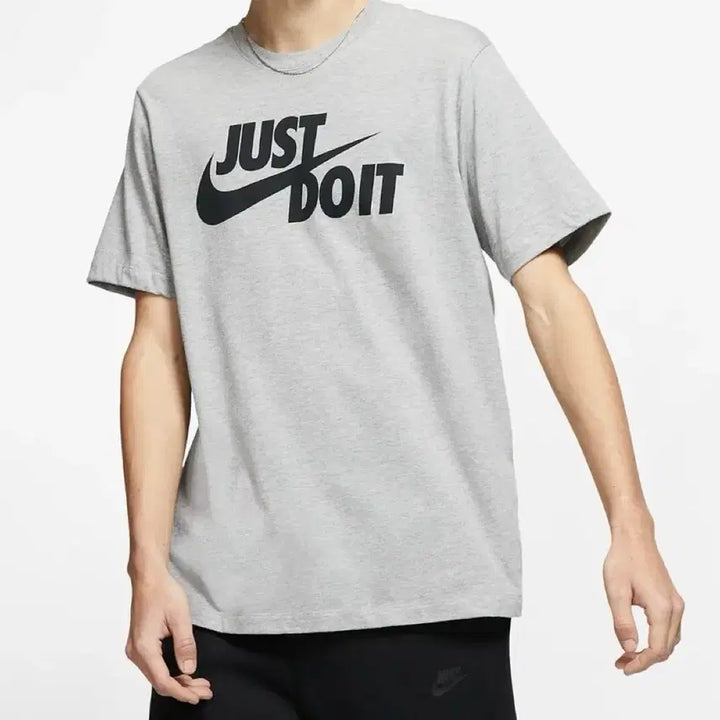 [BUNJANG] Nike Logo T-shirt (Gray/Black) XL / 미국 나이키 로고 반팔티셔츠 새상품 XL 남여공용