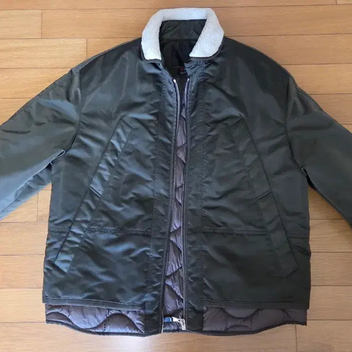 [BUNJANG] Time Homme Quilted Layered Padded Jumper / 타임 옴므 퀄팅 레이어 패딩 점퍼 100 사이즈
