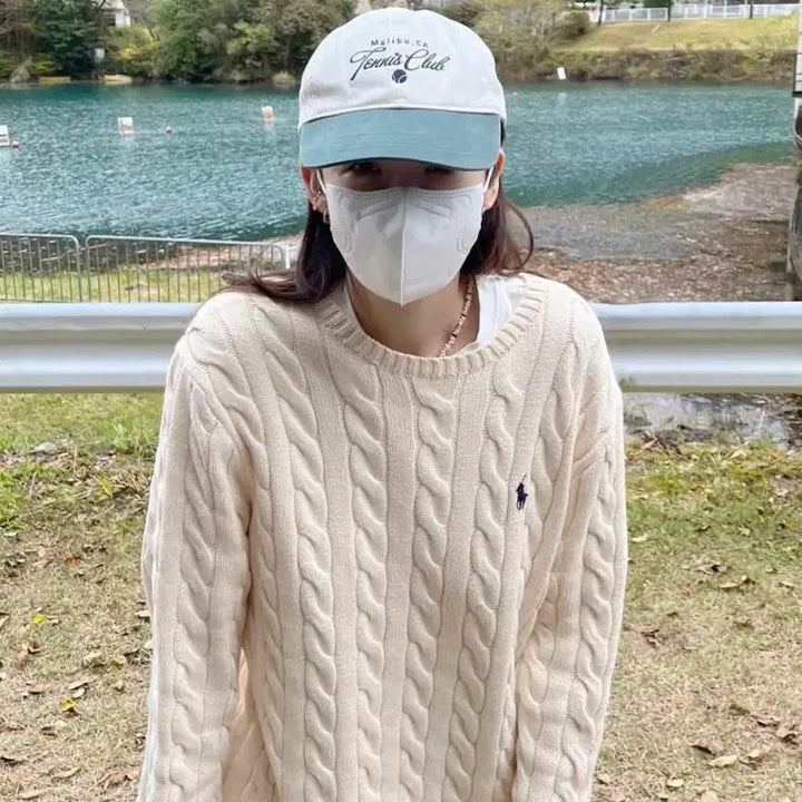 [BUNJANG] Polo Ralph Lauren Cable Knit Sweater / [미개봉새제픔] 폴로 랄프로렌 꽈배기 반집업&라운드넥 니트