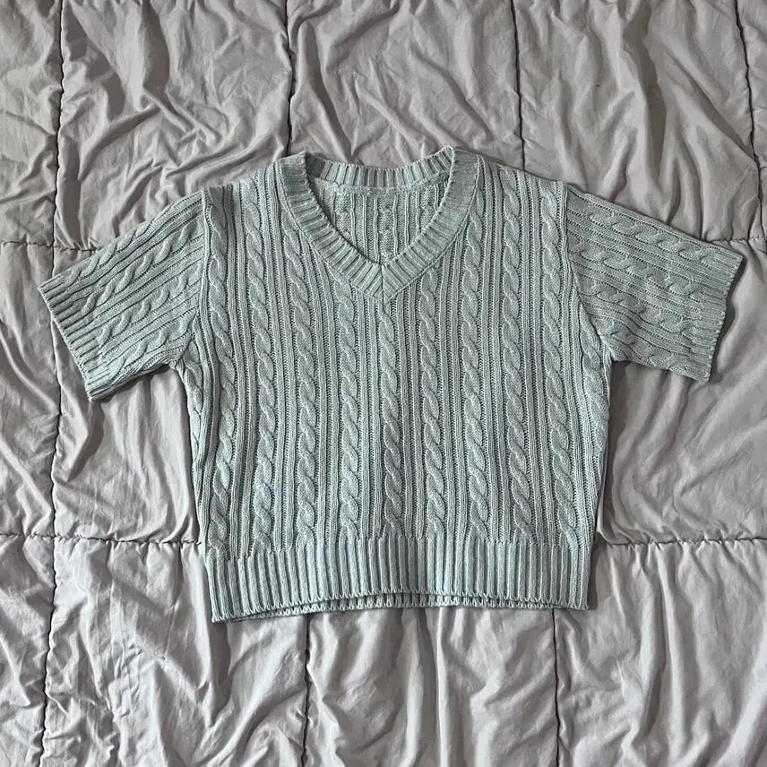 [BUNJANG] Short Sleeve Knit Top / 반팔니트