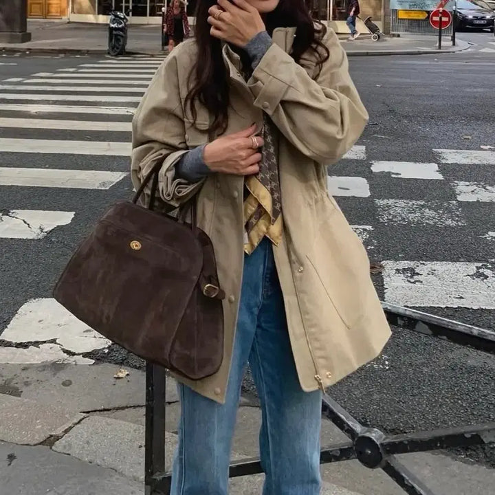 [BUNJANG] Elborn Hilda Cotton Safari Jacket / 엘보른 힐다 코튼 사파리 자켓(베이지)