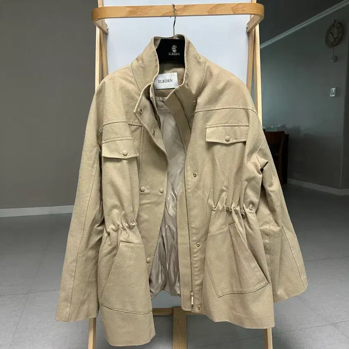 [BUNJANG] Elborn Hilda Cotton Safari Jacket / 엘보른 힐다 코튼 사파리 자켓(베이지)