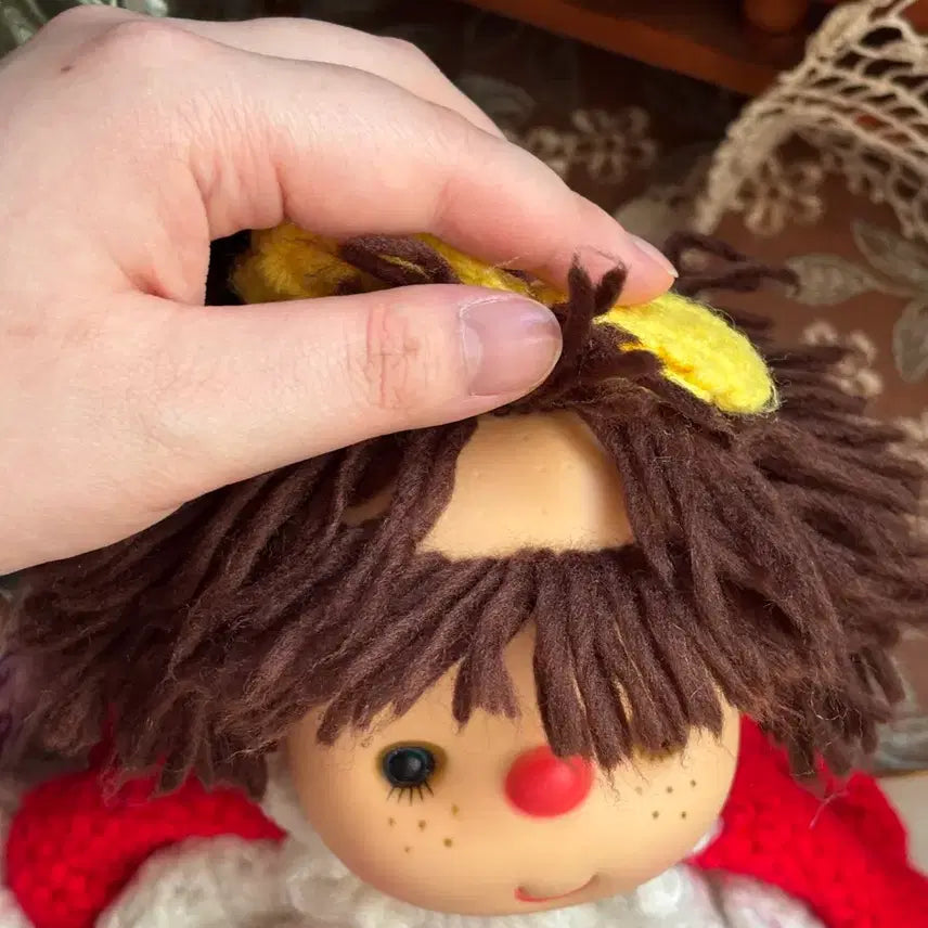 [BUNJANG] Vintage Crochet Doll / 80년대 크로쉐 뜨개빈티지돌 양배추인형 안데르센인형 고전앤틱소품 모리걸