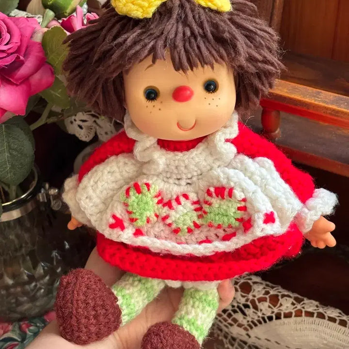 [BUNJANG] Vintage Crochet Doll / 80년대 크로쉐 뜨개빈티지돌 양배추인형 안데르센인형 고전앤틱소품 모리걸