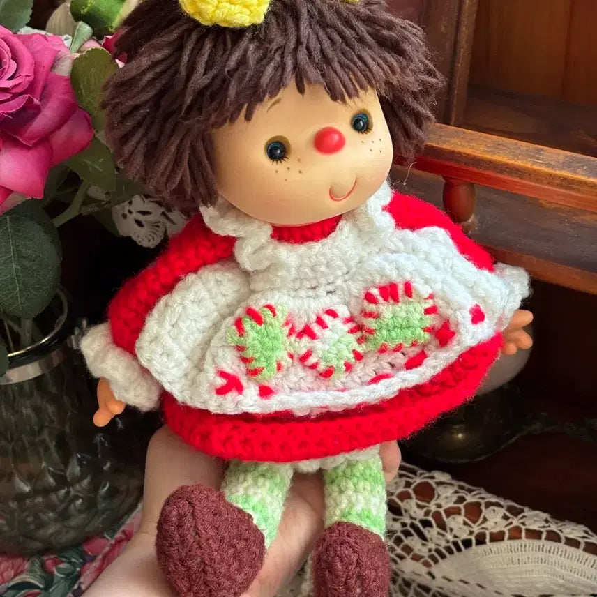 [BUNJANG] Vintage Crochet Doll / 80년대 크로쉐 뜨개빈티지돌 양배추인형 안데르센인형 고전앤틱소품 모리걸