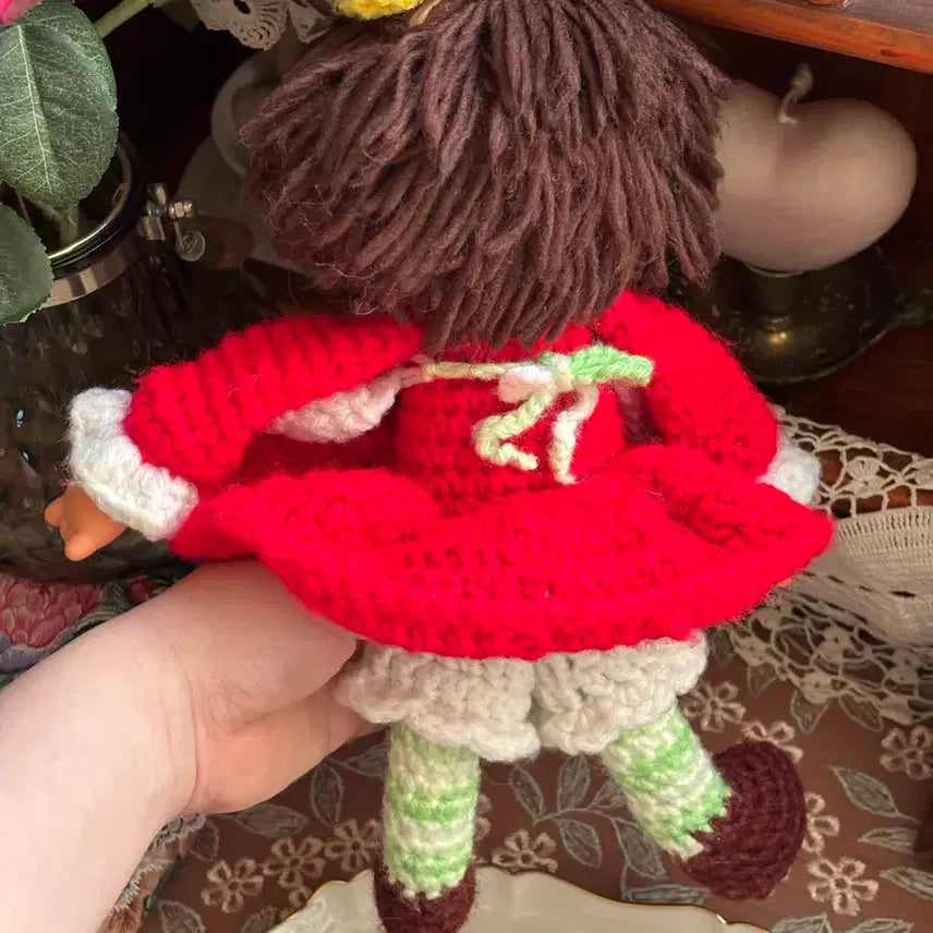 [BUNJANG] Vintage Crochet Doll / 80년대 크로쉐 뜨개빈티지돌 양배추인형 안데르센인형 고전앤틱소품 모리걸