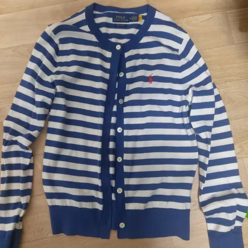 [BUNJANG] Polo Ralph Lauren Striped Cardigan / 폴로 랄프로렌 스트라이프 가디건