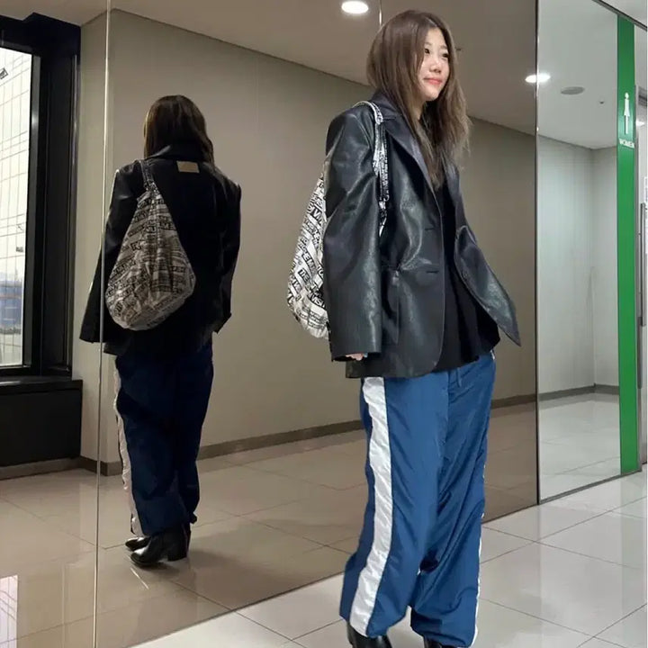 [BUNJANG] Matinkim Leather Jacket / 마뗑킴 레더자켓