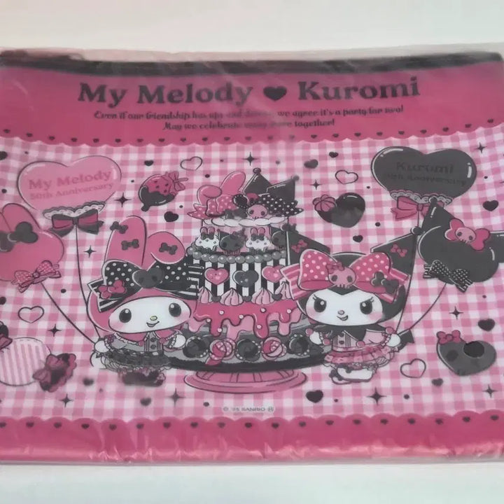 [BUNJANG] Sanrio My Melody &amp; Kuromi 50th Anniversary Lottery Prize E Pouch (Sealed) / 산리오 마이멜로디 &amp; 쿠로미 50주년 쿠지 E상 파우치 미개봉 새상품