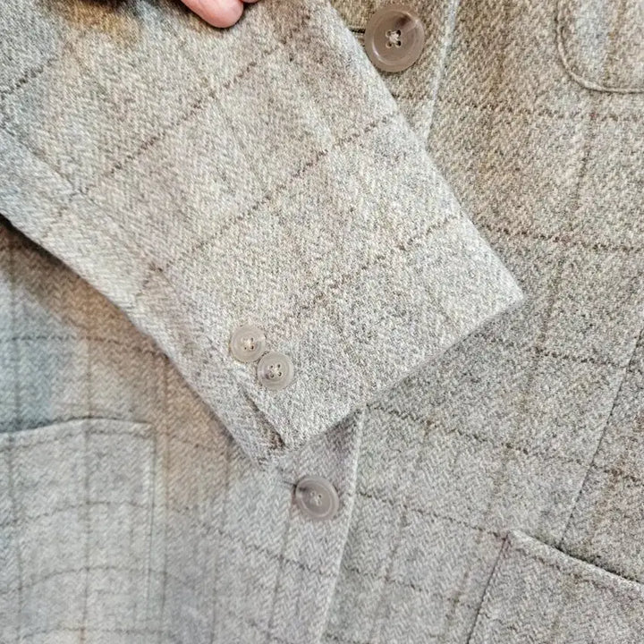 [BUNJANG] Lauren Check Tweed Women's Jacket / 로렌 체크 트위드 여성 자켓