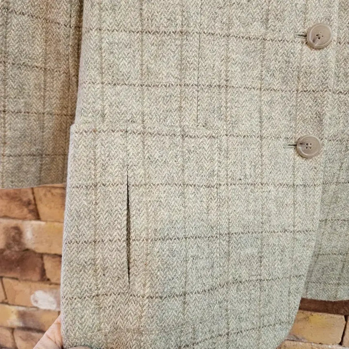 [BUNJANG] Lauren Check Tweed Women's Jacket / 로렌 체크 트위드 여성 자켓