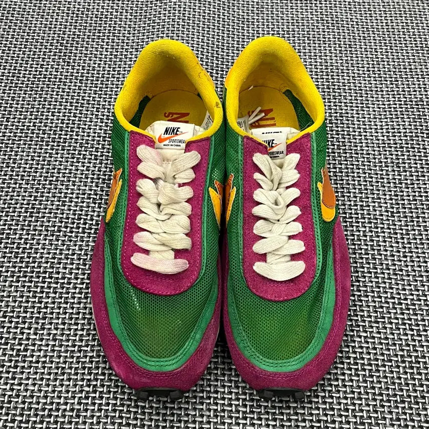 [BUNJANG] Nike Sacai LD Waffle Pink Green Sneakers / 사카이 나이키 LD 외플 핑크그린
