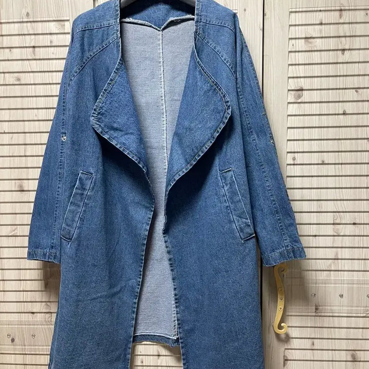 [BUNJANG] Long Denim Jacket (Size 66) / (새상품)여성 롱청자켓(66)