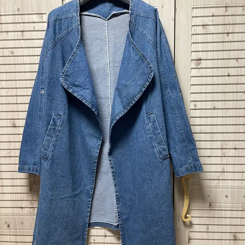 [BUNJANG] Long Denim Jacket (Size 66) / (새상품)여성 롱청자켓(66)