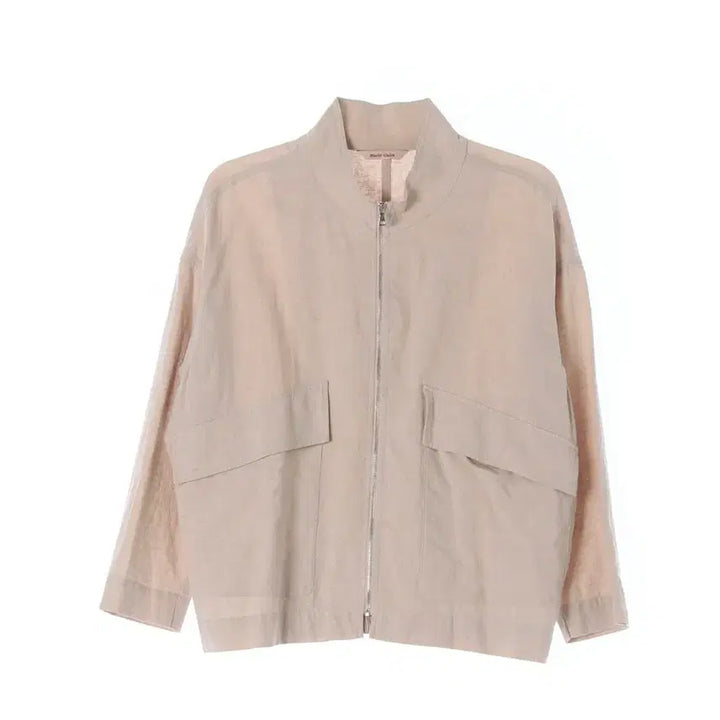 [BUNJANG] Marie Claire Linen Jacket Beige M / 마리끌레르 린넨 자켓 베이지 M