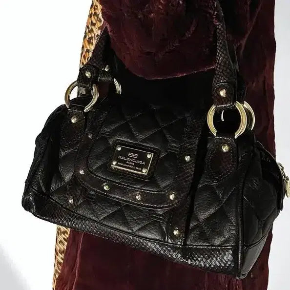 [BUNJANG] Balenciaga Leather Python Motor Tote Bag / [정품] 발렌시아가 레더 파이톤 모터 토트백 금장
