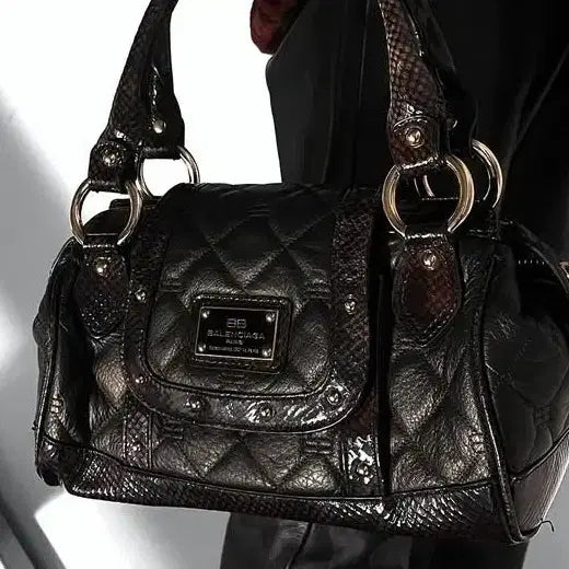 [BUNJANG] Balenciaga Leather Python Motor Tote Bag / [정품] 발렌시아가 레더 파이톤 모터 토트백 금장