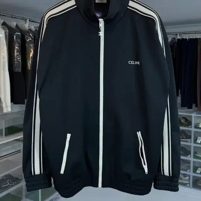 [BUNJANG] Celine Stripe Oversized Track Jacket XXL / [정품] 셀린느 스트라이프 오버핏 트랙 자켓 XXL