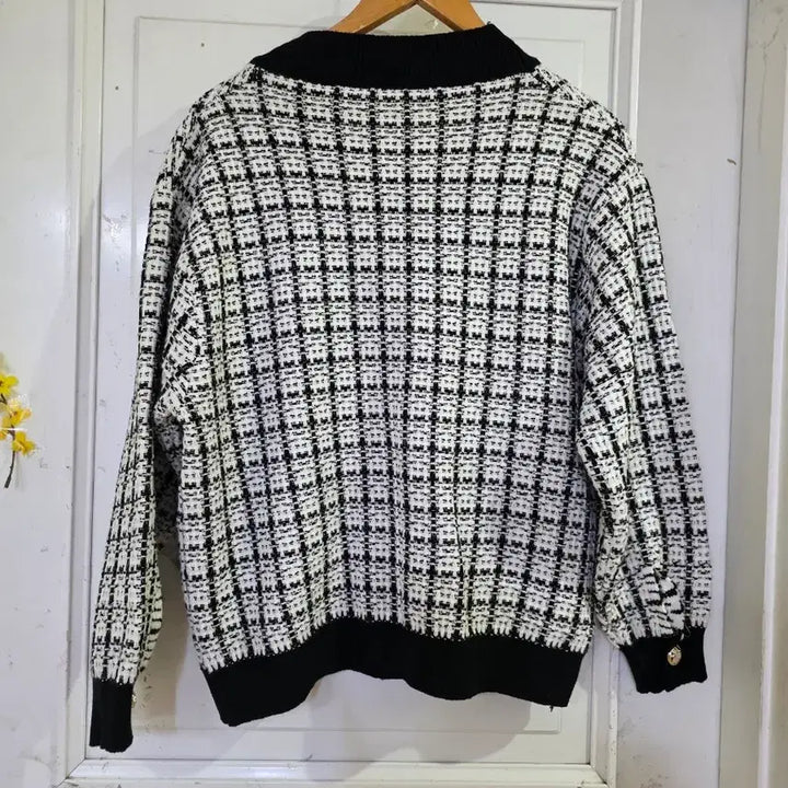 [BUNJANG] Spring Tweed Knit Cardigan / 봄  캐주얼 자켓  같은 니트  가디건   깨끗해요  가슴54