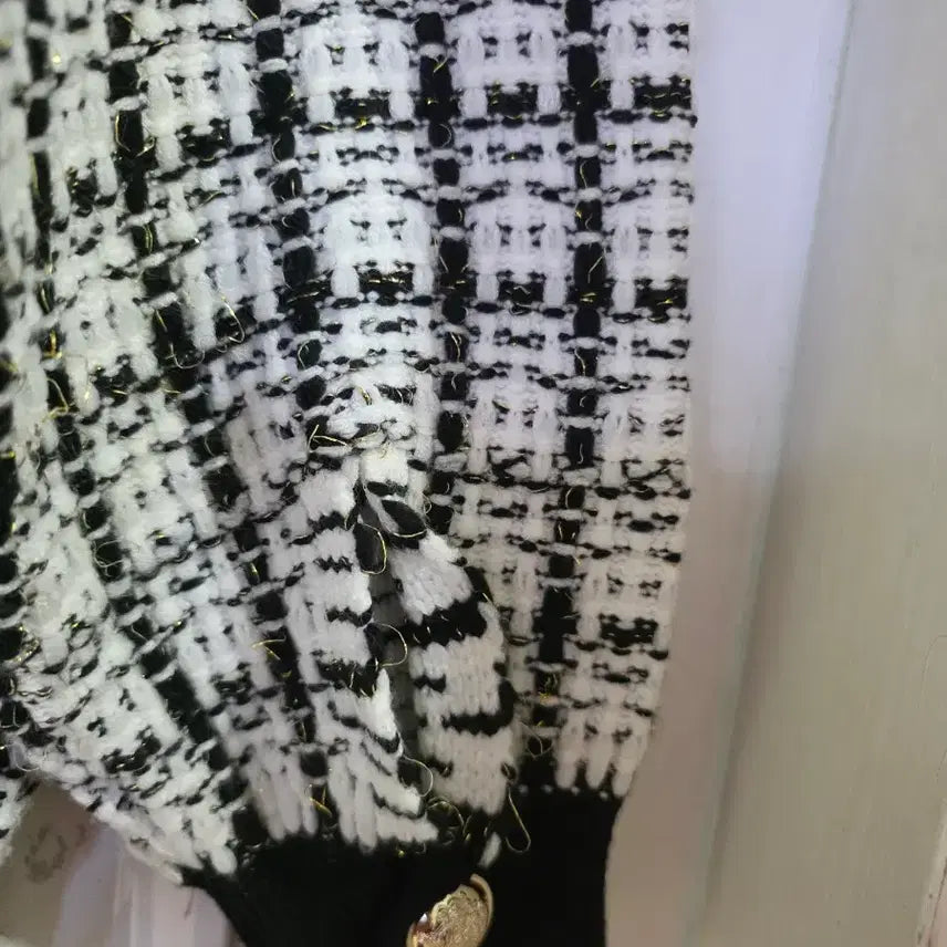 [BUNJANG] Spring Tweed Knit Cardigan / 봄  캐주얼 자켓  같은 니트  가디건   깨끗해요  가슴54