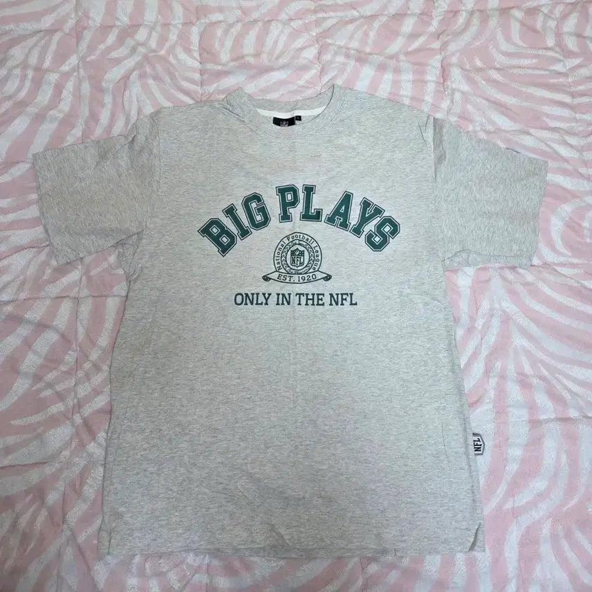[BUNJANG] NFL Short Sleeve T-Shirt Set (Brown/Oatmeal) / NFL 반팔티 세트 (브라운/오트밀)
