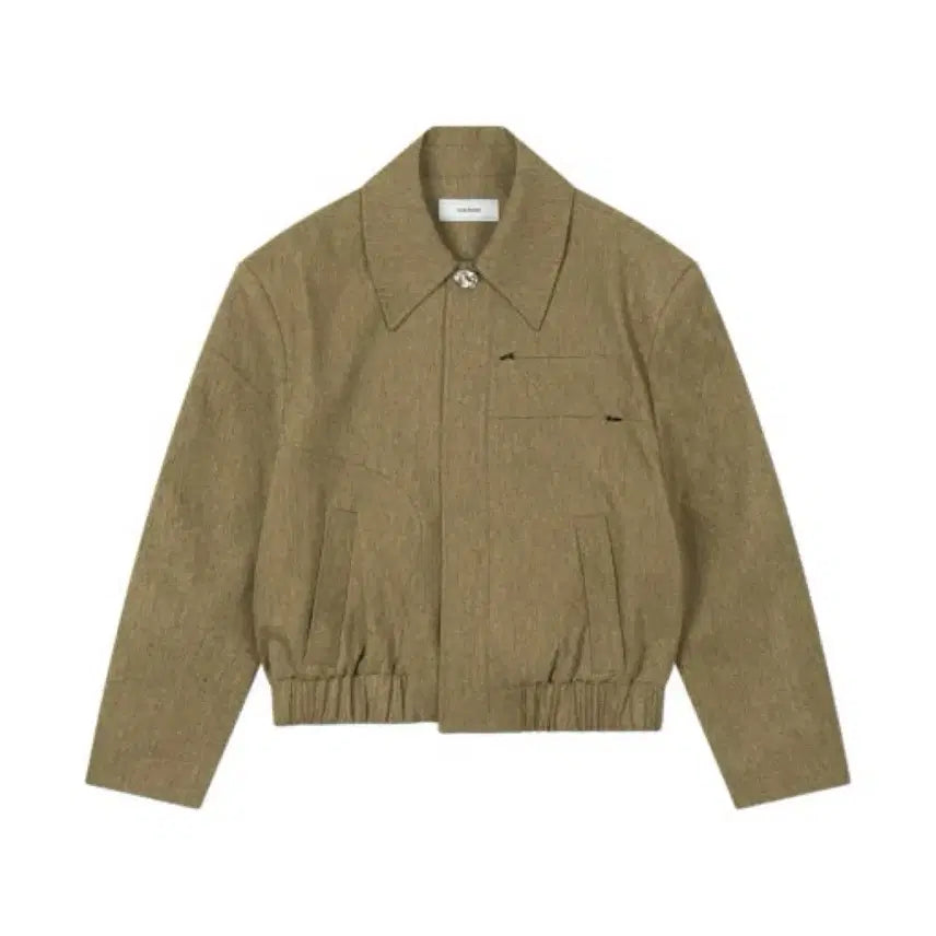 [BUNJANG] Waveis Tunneling Wool Crop Blouson Mustard / [1] 웨이비니스 터널링 울 크롭 블루종 믹스드 머스타드